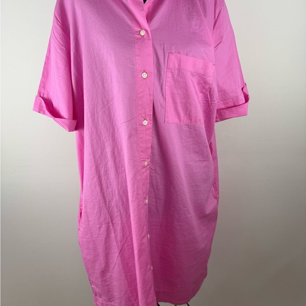 Old Navy Pink Shirt Dress women